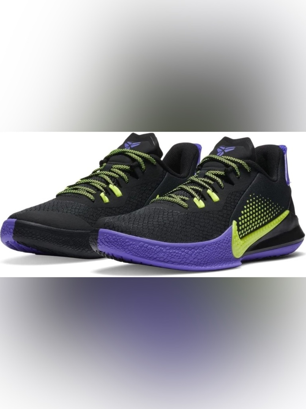 Nike Kobe Mamba Fury Black & Lemon Venom, size 6.5 men’s/8 women’s/5 youth NWT